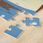 Anatolian Shepherd Dog Christmas Snow Holiday ジグソーパズル (側面)