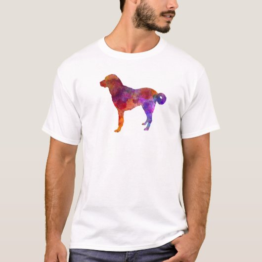 Anatolian Shepherd Dog in watercolor Tシャツ (正面)