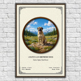 Anatolian Shepherd Dog Zoology Series ポスター