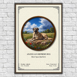 Anatolian Shepherd Dog Zoology Series ポスター