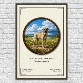 Anatolian Shepherd Dog Zoology Series ポスター