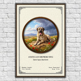 Anatolian Shepherd Dog Zoology Series ポスター