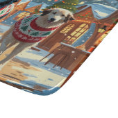 Anatolian Shepherd Dogs Christmas Snow Holiday カッティングボード (角)