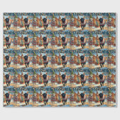 Anatolian Shepherd Dogs Christmas Snow Holiday ラッピングペーパー (フラット)