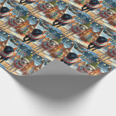 Anatolian Shepherd Dogs Christmas Snow Holiday ラッピングペーパー (角)