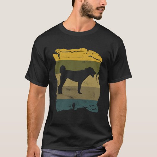 Anatolian Shepherd Retro Silhouette for Kangal Own Tシャツ (正面)