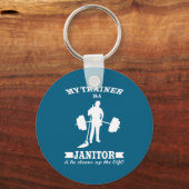 Anatoly My Trainer Is Janitor Funny Gym Prank キーホルダー (正面)