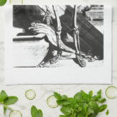 Anatomia Humani Corpusのスケルトン キッチンタオル (折り畳み)