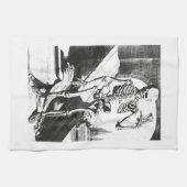 Anatomia Humani Corpusのスケルトン キッチンタオル (横)
