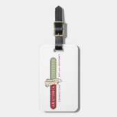 Anatomia Italianaの荷物のラベル ラゲッジタグ (正面縦)