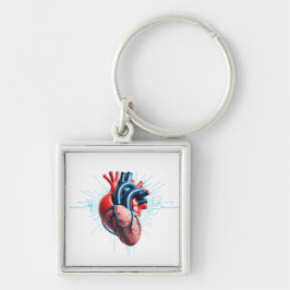 Anatomical Heart – Artistic Medical Illustration  キーホルダー