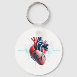 Anatomical Heart – Artistic Medical Illustration  キーホルダー