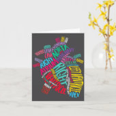 Anatomical Heart Design Cardiac Cardiovascular Icu カード (黄色い花)