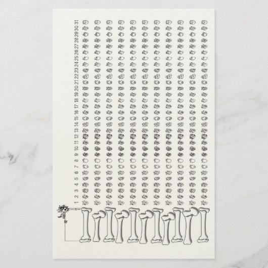 Anatomical Heart Habit Tracker – Gothic Habit Trac 便箋 (正面)