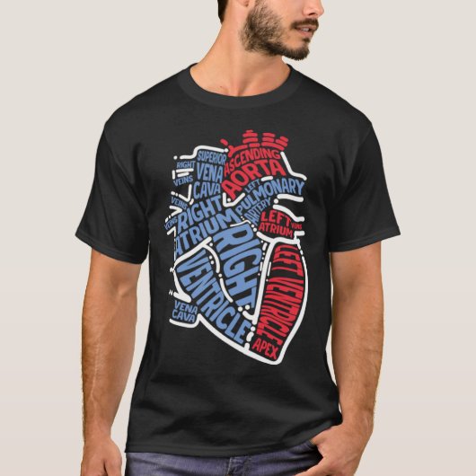 Anatomical Heart Medical Parts Cardiologist Surgeo Tシャツ (正面)