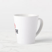    Anatomical Heart Minimalist Latte Mug - 耳を澄ます カフェラテマグ (右アングル)