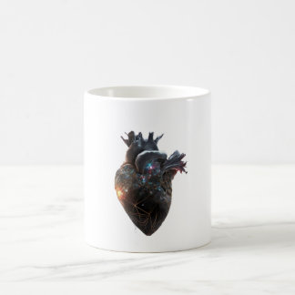 anatomical heart mug cosmic heart galaxy art cup s コーヒーマグカップ