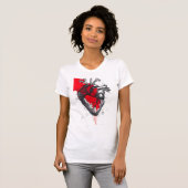 Anatomical Heart Trash Polka Art Women's T-Shirt Tシャツ (正面フル)
