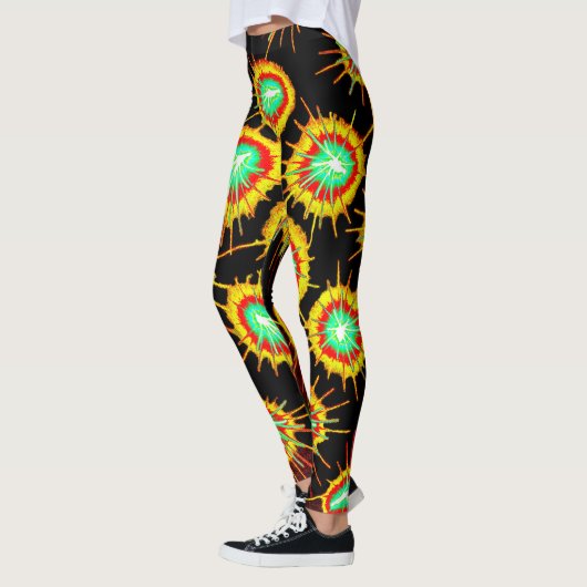 Anatomy Leggings – Surreal Psychedelic Body Art レギンス (左)