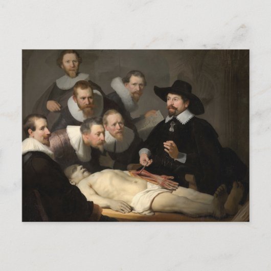 Anatomy Lesson Dr Nicolaes Tulp Rembrandt ポストカード (正面)