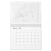 Anatomy of a 絵画's: Sam Houston Park 1868 Home カレンダー (2月 2026)