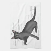 Anatomy of a Cat キッチンタオル (縦)