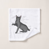 Anatomy of a Cat バスタオルセット (ウォッシュタオル)