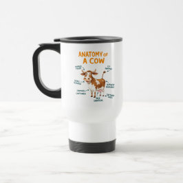 Anatomy of a Cow Mug | Funny Doctor Day トラベルマグ