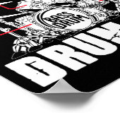 Anatomy Of A Drum Set  Drummer Musician Drumsticks ポスター (角)