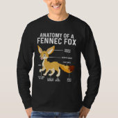 Anatomy Of A Fennec Fox  Fennec Foxes Tシャツ (正面)