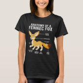 Anatomy Of A Fennec Fox  Fennec Foxes Tシャツ (正面)