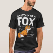 Anatomy Of A Fox Foxes Animal Wild Zoo Classic Cut Tシャツ (正面)