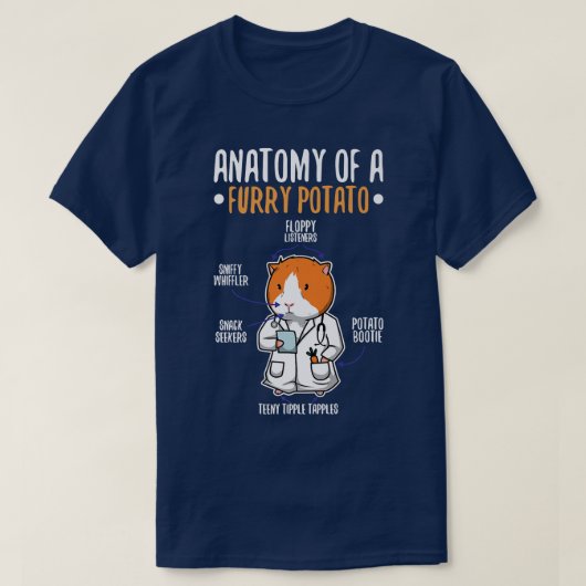Anatomy Of A Furry Potato 8 Tシャツ (デザイン正面)