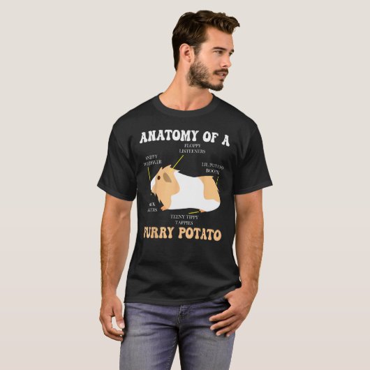 Anatomy Of A Furry Potato Guinea Pig  Clothing 1 Tシャツ (正面フル)