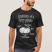 Anatomy of a furry potato Guinea Pig Tシャツ (正面)