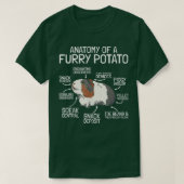 Anatomy Of A Furry Potato  Guinea Pig  Tシャツ (デザイン正面)