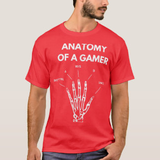 Anatomy of a Gamer Hand Skeleton  Tシャツ