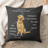 Anatomy of a Golden Retriever - Funny Dog Mom/Dad  クッション (ブランケット)