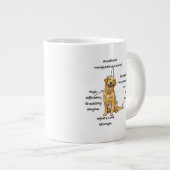 Anatomy of a Golden Retriever - Funny Dog Mom/Dad  ジャンボコーヒーマグカップ (正面右)