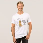 Anatomy of a Golden Retriever - Funny Dog Mom/Dad  トライブレンドＴシャツ (正面全面)