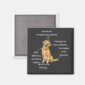 Anatomy of a Golden Retriever - Funny Dog Mom/Dad  マグネット (正面/裏面)