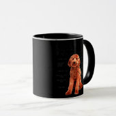 Anatomy Of A Goldendoodle Funny Cute Dog Doodle マグカップ (正面右)