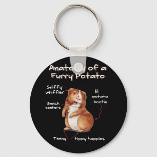 Anatomy Of A Guinea Pig Funny Furry Potato Pet キーホルダー
