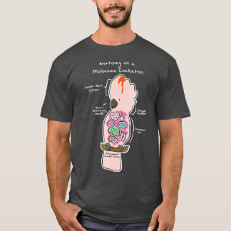 Anatomy of a Moluccan Cockatoo Funny Parrot Shirt Tシャツ