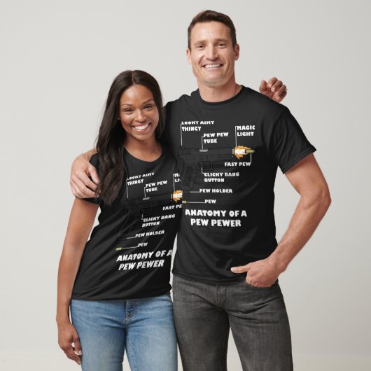 Anatomy of a Pew Pewer Funny 2nd Amendment Gun Lov Tシャツ (ユニセックス)
