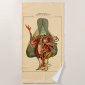 Anatomy of a Pigeon ビーチタオル (正面)