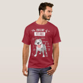 Anatomy Of A Pitbull Dog Lover Tee Tシャツ (正面フル)