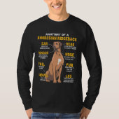 Anatomy Of A Rhodesian Ridgeback For Dog Tシャツ (正面)