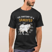 Anatomy Of A Samoyed For Dog Tシャツ (正面)