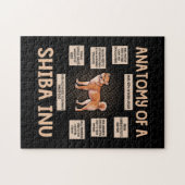 Anatomy Of A Shiba Inu Funny Puppy Gift ジグソーパズル (横)